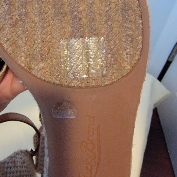 Lucky Brand Kalley Espadrille Wedges Beige - Picture 10 of 10